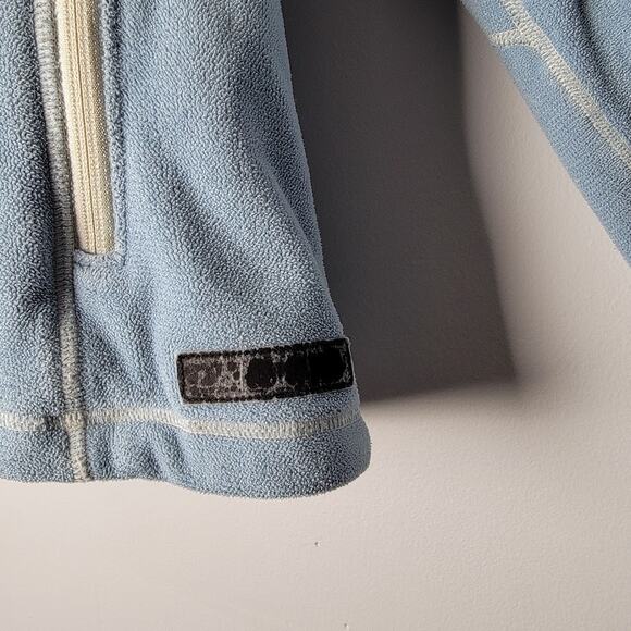 REI Polartec Full Zip Fleece Jacket Womens Large Blue Made In Canada Cozy Warm - Picture 4 of 11